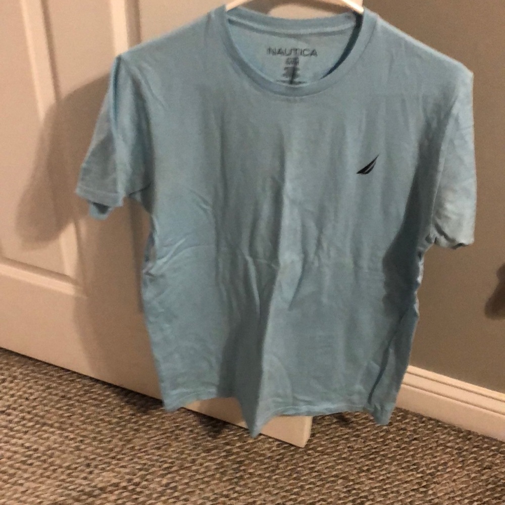 Light Blue Nautica marlin shirt